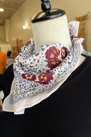 Orchid Floral Print Bandana