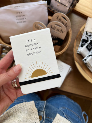 Leatherette Pocket Journal It's A Good Day