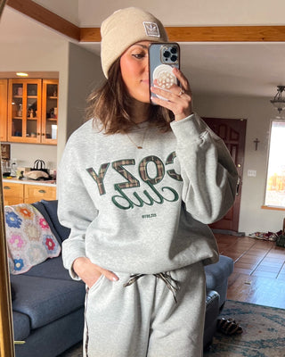 "COZY Club" Embroidered Sweatshirt