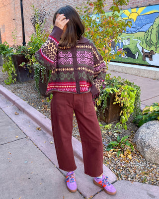 Fair Isle Sweater Cardigan