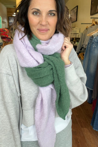 Two Tone Colorblock Scarf