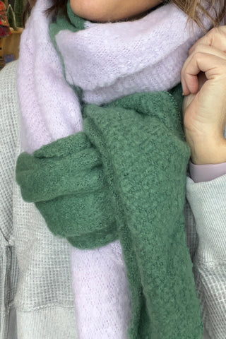 Two Tone Colorblock Scarf