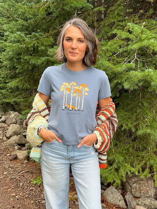 Women's Life Is Good Among the Aspens Short Sleeve Crusher Tee