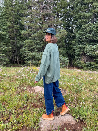 Sycamore Classic Cotton Oversized Long Sleeve Top