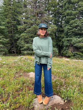 Sycamore Classic Cotton Oversized Long Sleeve Top