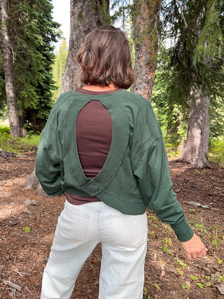Sycamore Pima Cotton Open Back Long Sleeve Tee