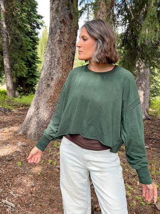 Sycamore Pima Cotton Open Back Long Sleeve Tee