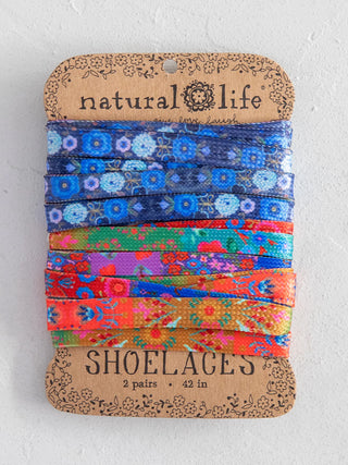 Shoelaces, Set of 2 - Rainbow Floral
