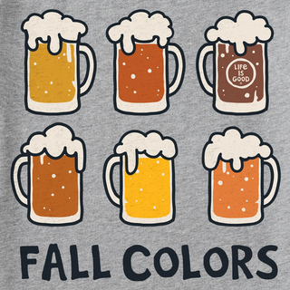 Men's Life is Good Fall Colors Beer Short Sleeve Crusher Tee