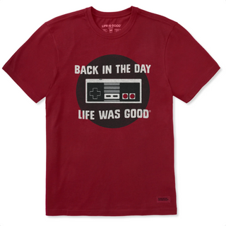 Men's Life is Good Back In The Day Short Sleeve Crusher Tee