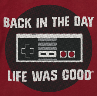 Men's Life is Good Back In The Day Short Sleeve Crusher Tee