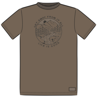 Men's Life is Good Get Away From It All Short Sleeve Crusher Tee