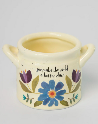 Crock Planter - Small You Make the World Better