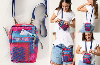 Natural Life 8-in-1 Pocket Crossbody - Jewel Positano Scarf