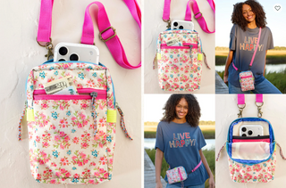 Natural Life 8-in-1 Pocket Crossbody - Pink Bouquet