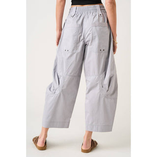 Silver Gray Utility Parachute Cargo Pant
