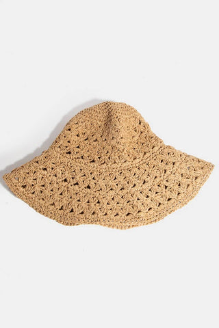 Straw Braided Bucket Hat