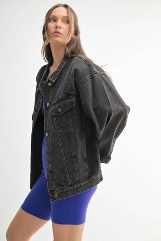 Boxy-Cut Denim Jacket