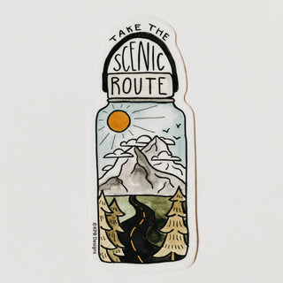 Scenic Route Vinyl Sticker