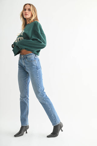 Medium Wash Pencil Jean