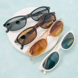 Oval Lens Acetate Frame Sunglasses