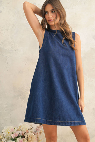 Denim Shift Dress