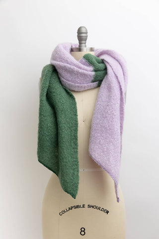 Two Tone Colorblock Scarf